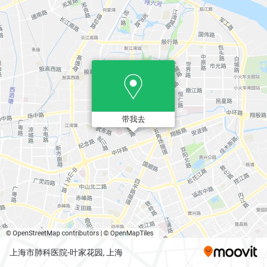 上海市肺科医院-叶家花园地图