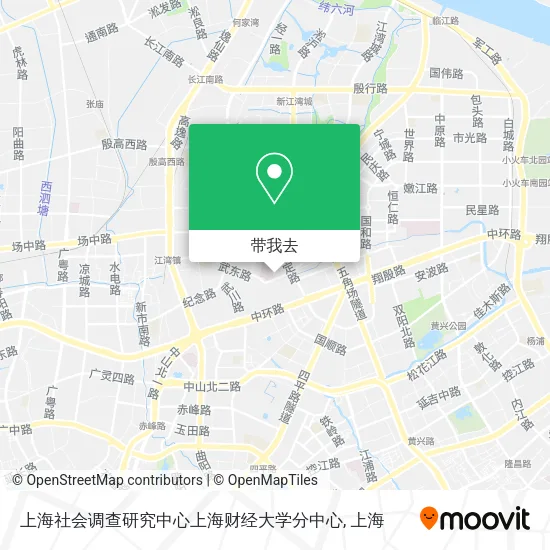 上海社会调查研究中心上海财经大学分中心地图