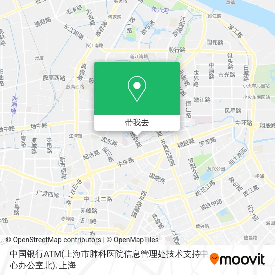 中国银行ATM(上海市肺科医院信息管理处技术支持中心办公室北)地图