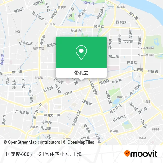国定路600弄1-21号住宅小区地图