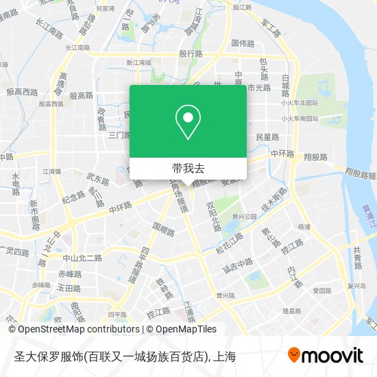 圣大保罗服饰(百联又一城扬族百货店)地图