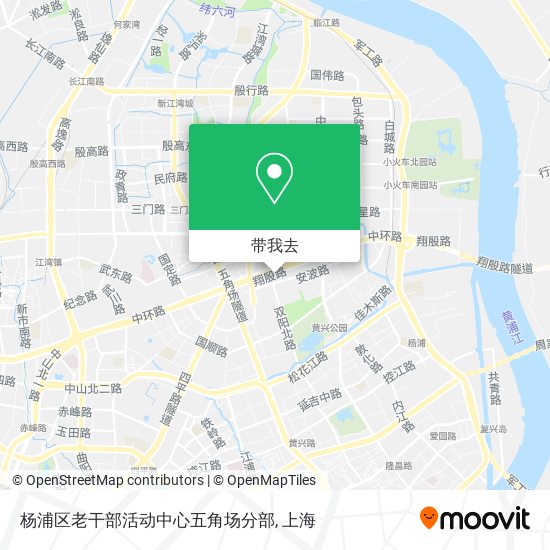 杨浦区老干部活动中心五角场分部地图