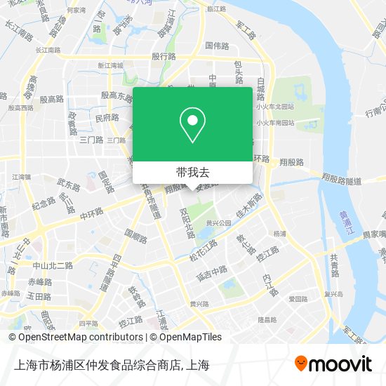 上海市杨浦区仲发食品综合商店地图