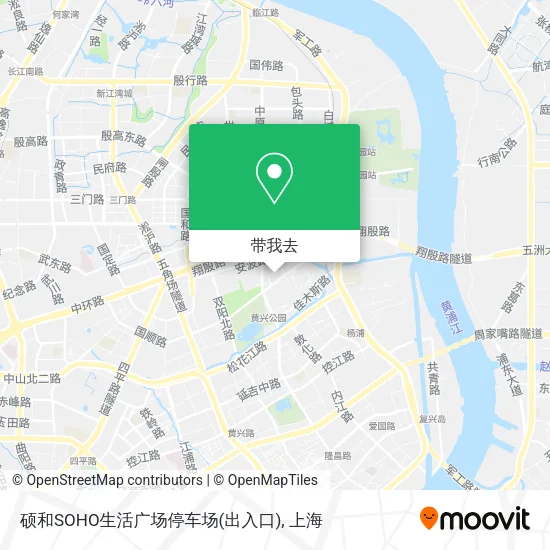 硕和SOHO生活广场停车场(出入口)地图