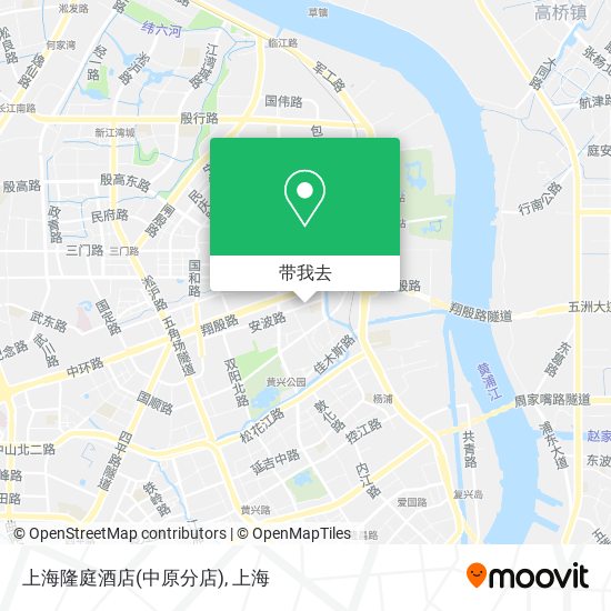 上海隆庭酒店(中原分店)地图