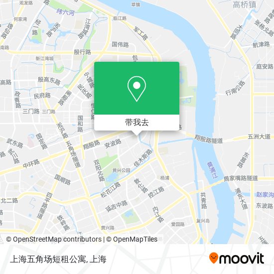 上海五角场短租公寓地图