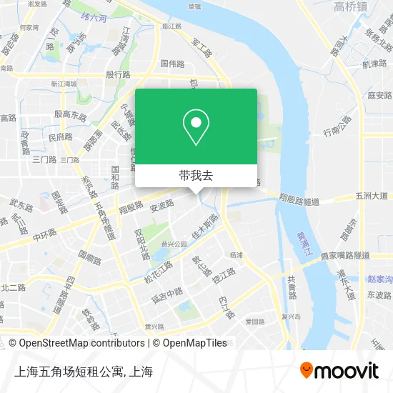 上海五角场短租公寓地图