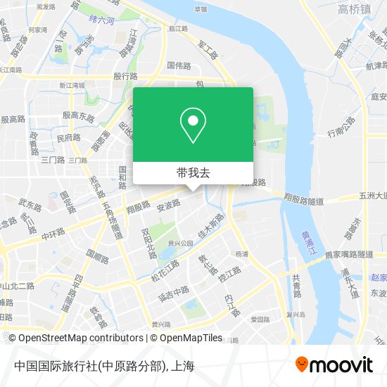 中国国际旅行社(中原路分部)地图