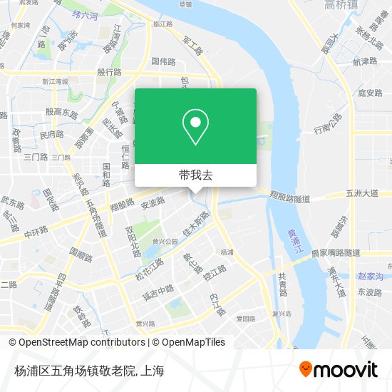 杨浦区五角场镇敬老院地图