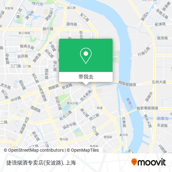 捷强烟酒专卖店(安波路)地图