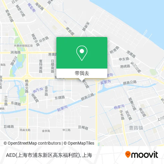 AED(上海市浦东新区高东福利院)地图