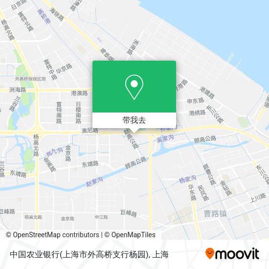 中国农业银行(上海市外高桥支行杨园)地图