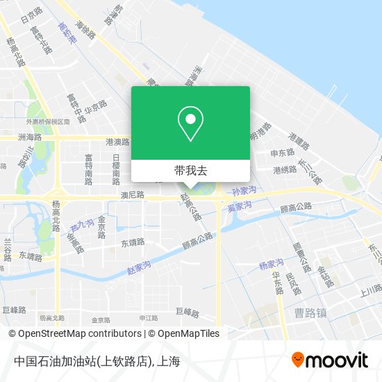 中国石油加油站(上钦路店)地图