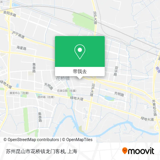 苏州昆山市花桥镇龙门客栈地图