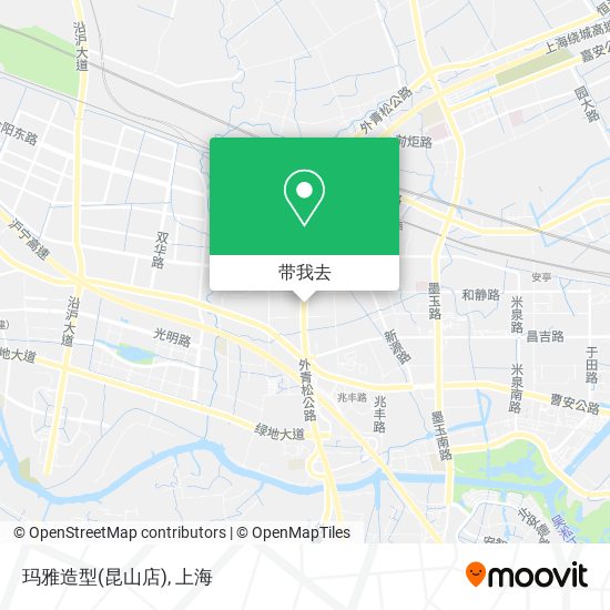 玛雅造型(昆山店)地图