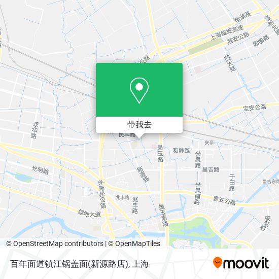 百年面道镇江锅盖面(新源路店)地图