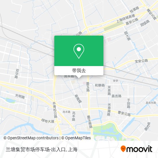 兰塘集贸市场停车场-出入口地图