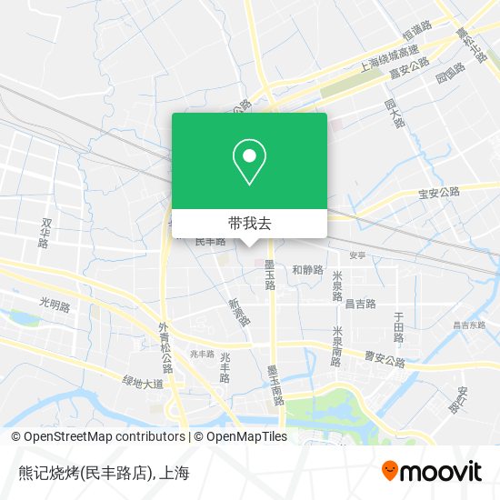 熊记烧烤(民丰路店)地图