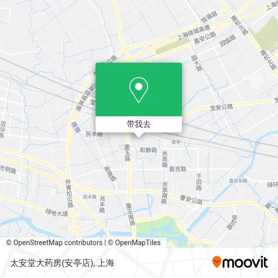 太安堂大药房(安亭店)地图