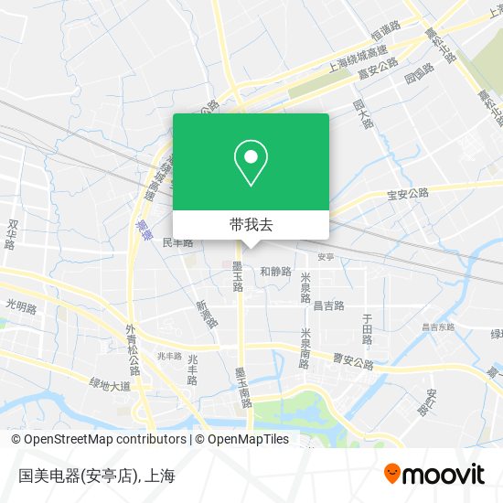 国美电器(安亭店)地图