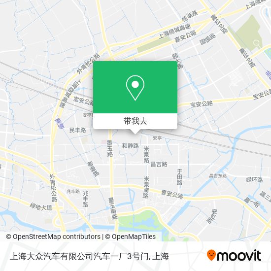上海大众汽车有限公司汽车一厂3号门地图