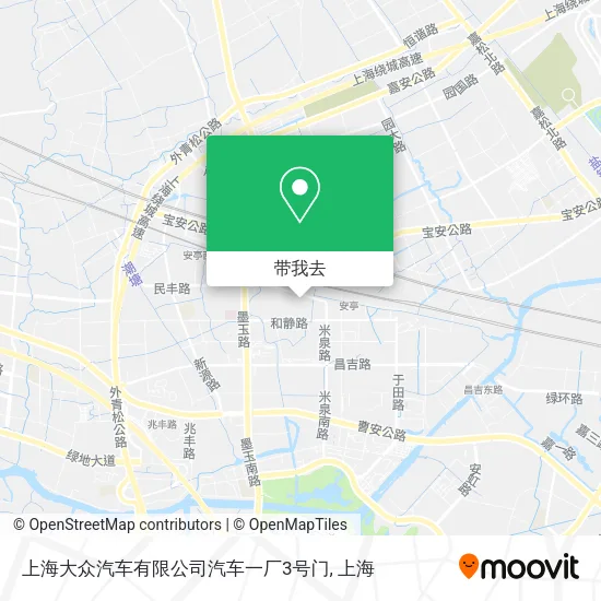 上海大众汽车有限公司汽车一厂3号门地图