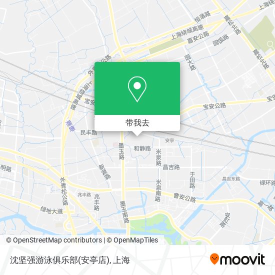 沈坚强游泳俱乐部(安亭店)地图