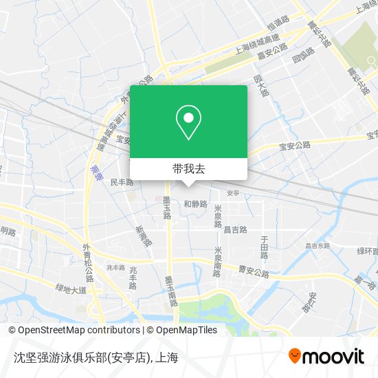 沈坚强游泳俱乐部(安亭店)地图