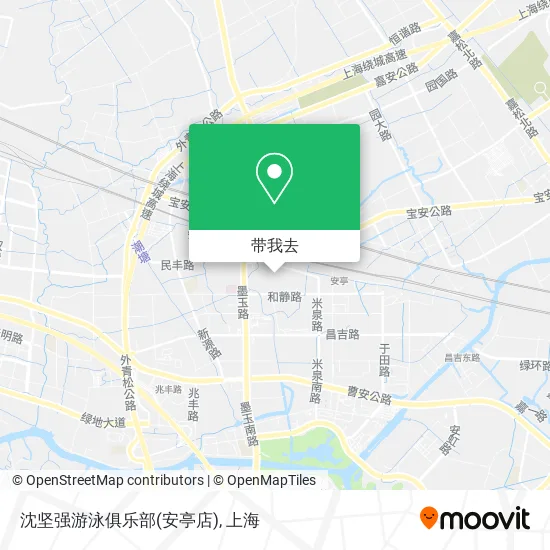 沈坚强游泳俱乐部(安亭店)地图