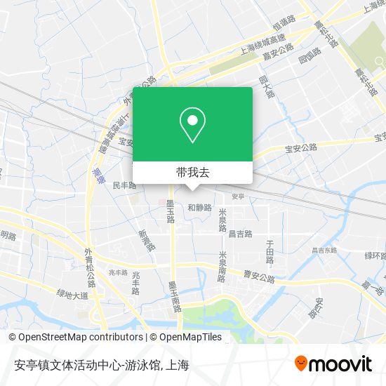 安亭镇文体活动中心-游泳馆地图
