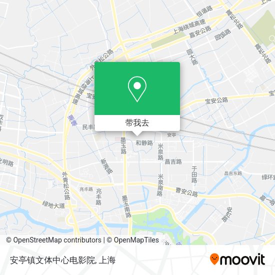 安亭镇文体中心电影院地图
