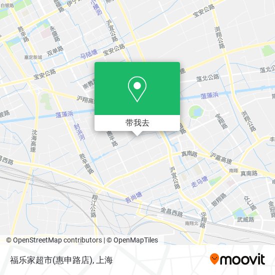 福乐家超市(惠申路店)地图