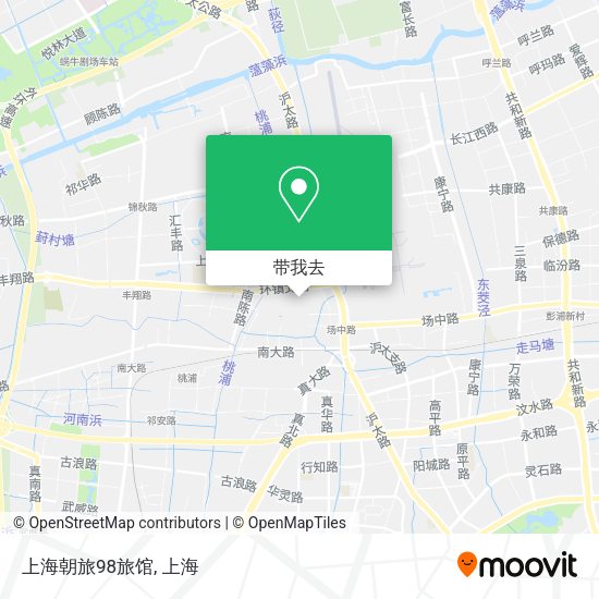上海朝旅98旅馆地图