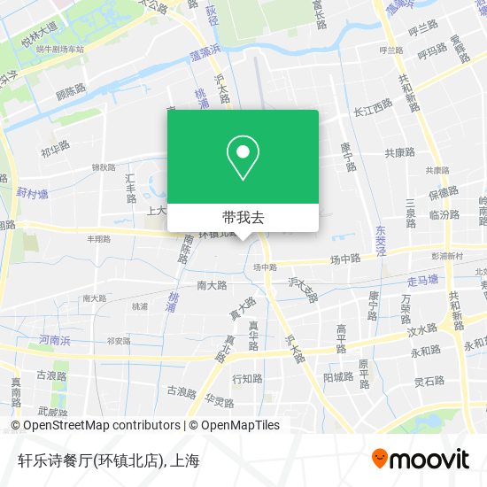 轩乐诗餐厅(环镇北店)地图