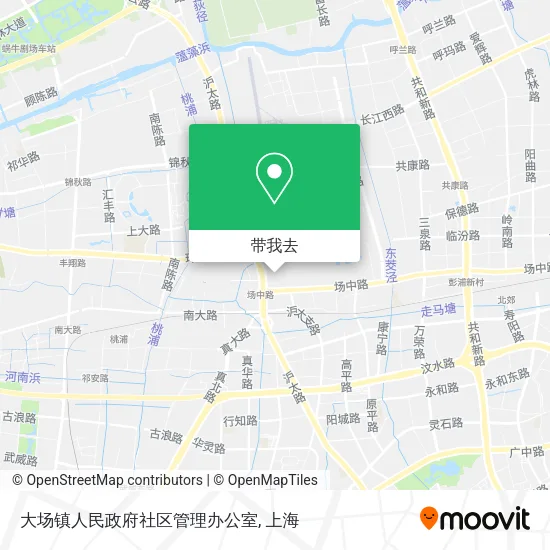 大场镇人民政府社区管理办公室地图