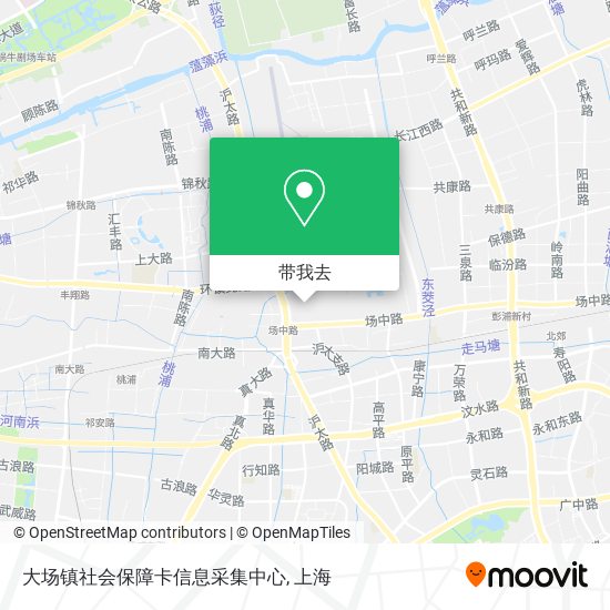 大场镇社会保障卡信息采集中心地图