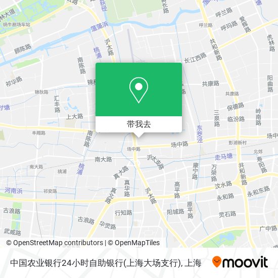 中国农业银行24小时自助银行(上海大场支行)地图