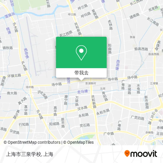 上海市三泉学校地图
