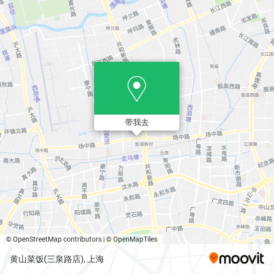 黄山菜饭(三泉路店)地图