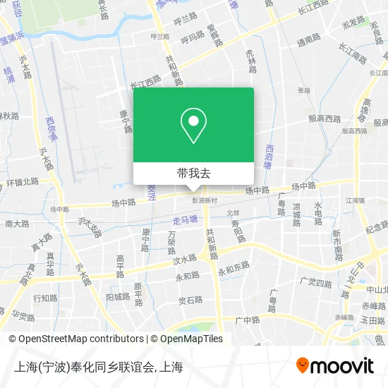 上海(宁波)奉化同乡联谊会地图