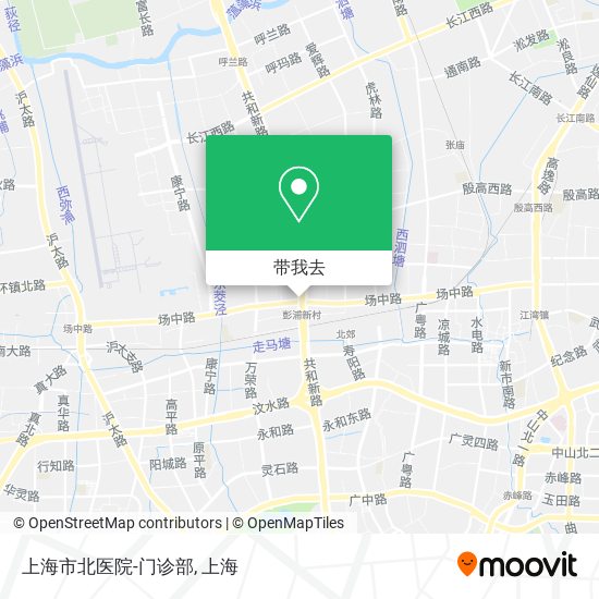 上海市北医院-门诊部地图