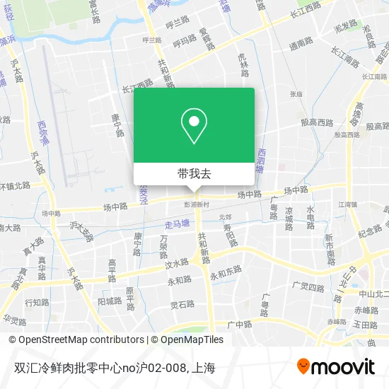 双汇冷鲜肉批零中心no沪02-008地图