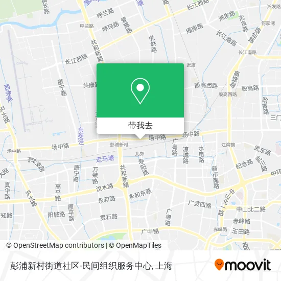 彭浦新村街道社区-民间组织服务中心地图