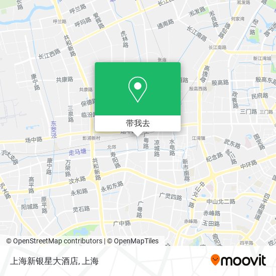 上海新银星大酒店地图