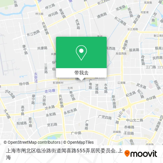 上海市闸北区临汾路街道闻喜路555弄居民委员会地图