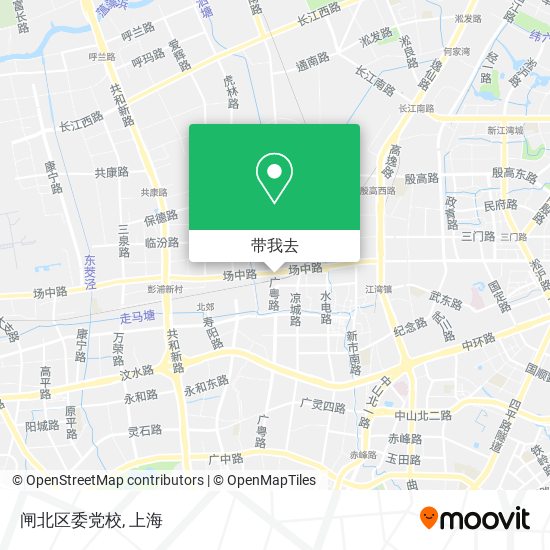 闸北区委党校地图