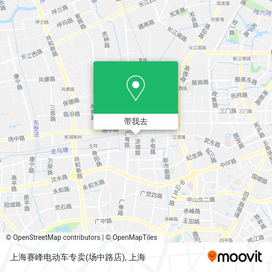 上海赛峰电动车专卖(场中路店)地图