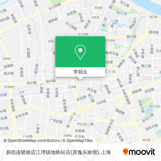 易佰连锁旅店江湾镇地铁站店(原逸乐旅馆)地图