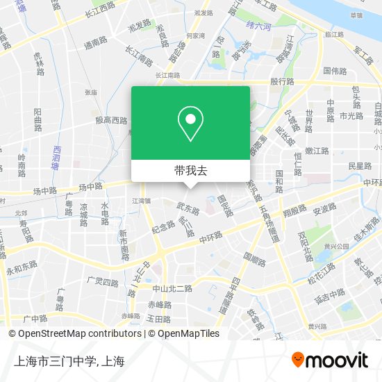上海市三门中学地图