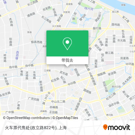火车票代售处(政立路822号)地图